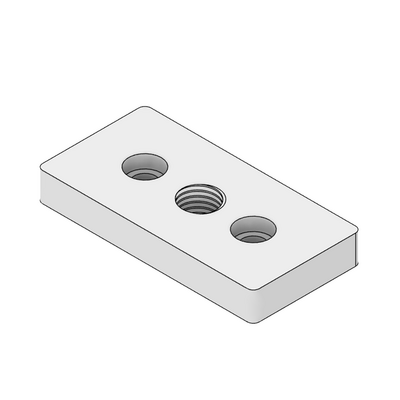 32-4590M16-1SS MODULAR SOLUTIONS MOUNTING PLATE 45 X 90 M16 THREADED THRU HOLE